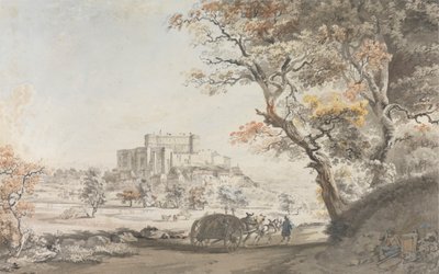Vue sud-est du château de Grigan en Provence près du Dauphiné - Michel Vincent Brandoin