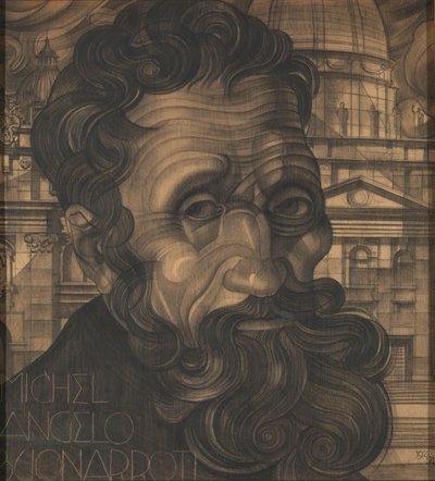Portrait de Michel-Ange Buonarroti - Michel de Klerk