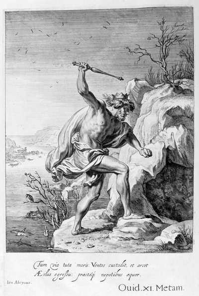 Alcyone et Ceyx transformés en oiseaux, 1655 - Michel de Marolles