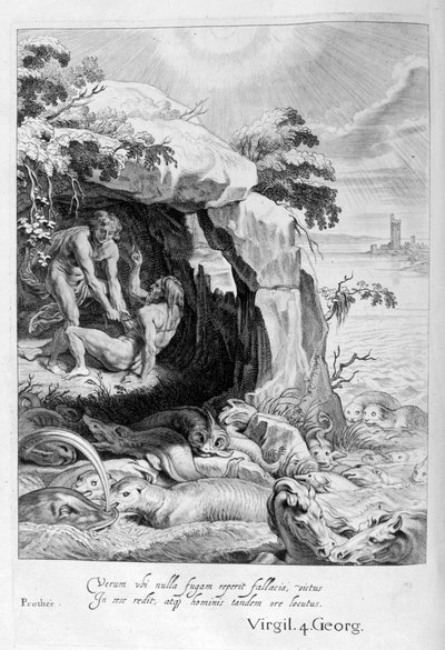 Aristée oblige Protée à révéler ses oracles, 1655 - Michel de Marolles