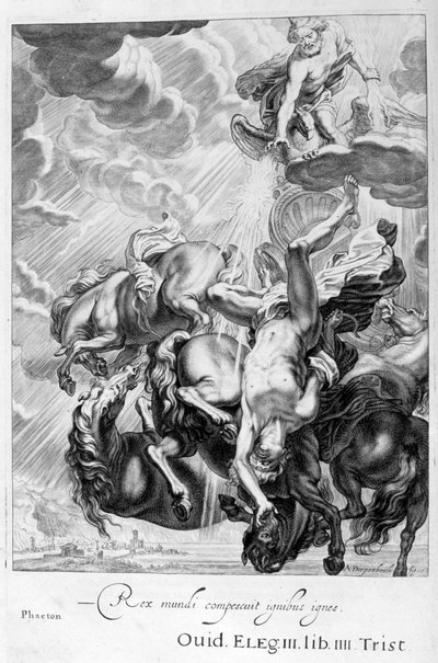 Phaéton frappé par la foudre de Jupiter, 1655 - Michel de Marolles