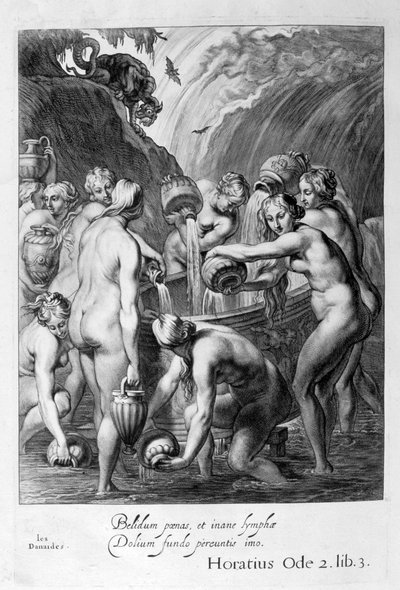 Les Danaïdes condamnées à remplir des vases percés d