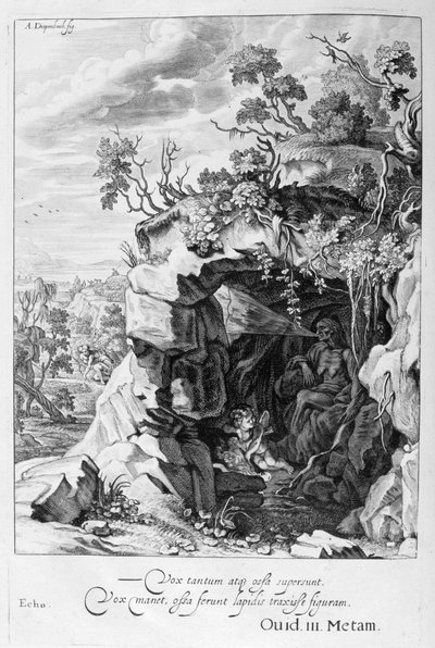 La nymphe Echo transformée en son, 1655 - Michel de Marolles