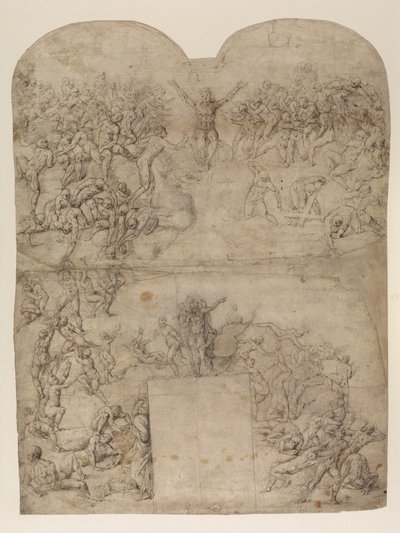 Le Jugement Dernier après Michel-Ange (recto) - Michelangelo (after) Buonarroti