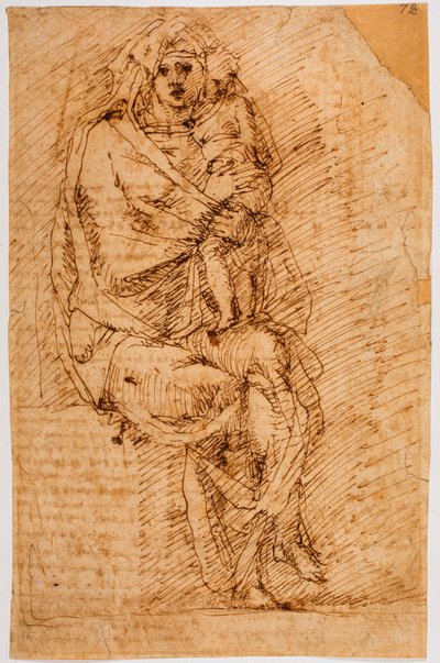 Madonna et Enfant - Michelangelo (after) Buonarroti