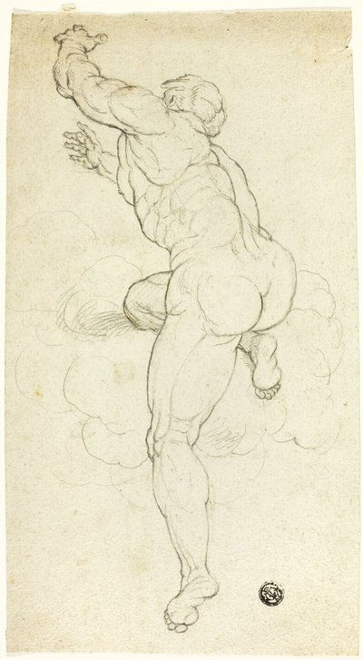Nu masculin ascendant - Michelangelo Buonarroti