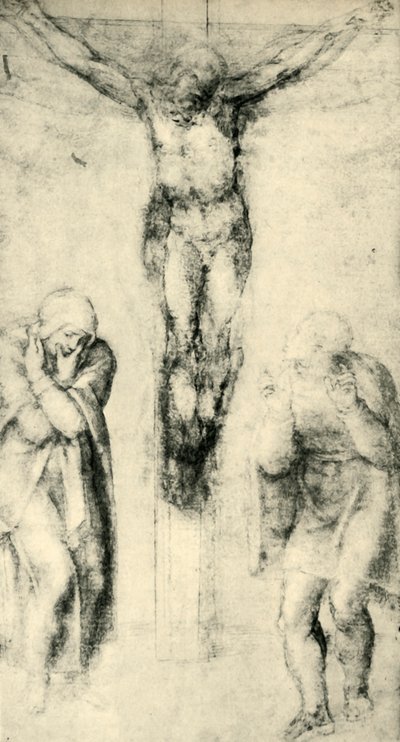 Le Christ en croix entre la Vierge et Saint Jean, vers 1560-1564, 1943 - Michelangelo Buonarroti