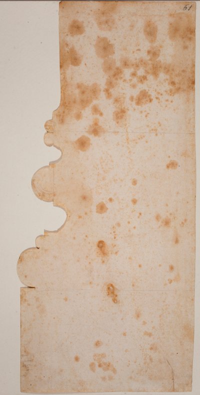 Profil de base de colonne pour la Nouvelle Sacristie - Michelangelo Buonarroti