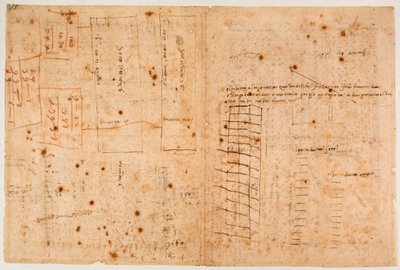 Comptes de travaux de maçonnerie - Michelangelo Buonarroti