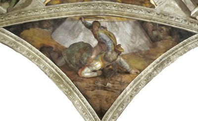 David et Goliath (plafond de la chapelle Sixtine au Vatican) - Michelangelo Buonarroti