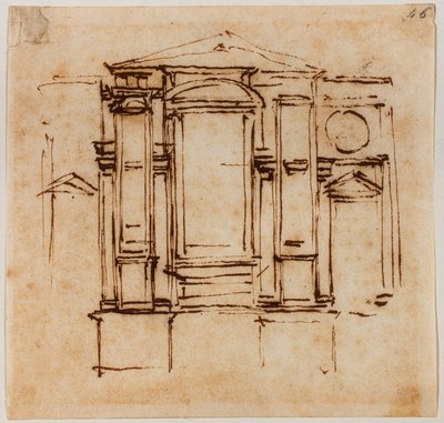 Conception pour les tombes murales des papes Médicis dans le chœur de San Lorenzo - Michelangelo Buonarroti