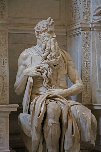 (détail) Moïse du tombeau de Jules II - Michelangelo Buonarroti