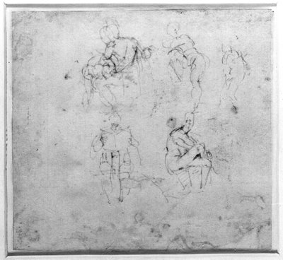 Étude de figure, c.1511 - Michelangelo Buonarroti