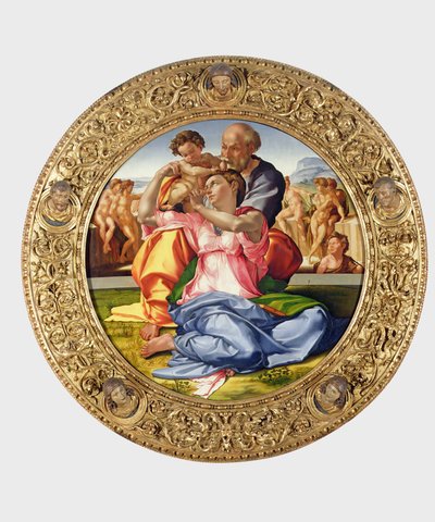 Sainte Famille avec Saint Jean (Doni Tondo), 1504-05 - Michelangelo Buonarroti