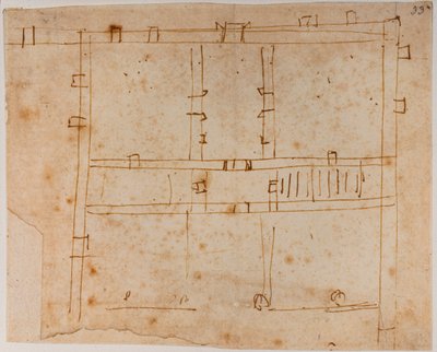 Plan de maison - Michelangelo Buonarroti