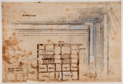 Plan de maison et portail - Michelangelo Buonarroti