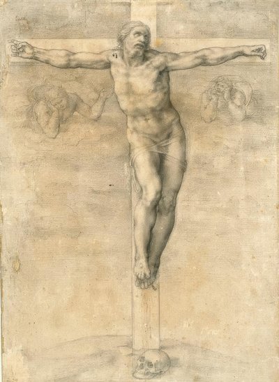 Crucifixion avec deux anges - Michelangelo Buonarroti