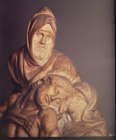 Pietà (1553) (détail) - Michelangelo Buonarroti