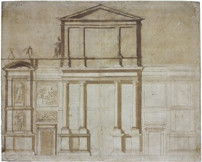 Projet pour la façade de San Lorenzo à Florence, 1516 - Michelangelo Buonarroti