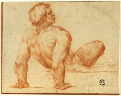 Nu masculin assis - Michelangelo Buonarroti