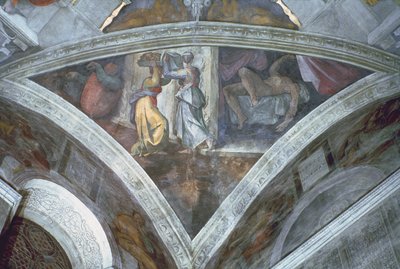 Plafond de la Chapelle Sixtine : Judith portant la tête d