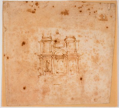 Études pour un monument funéraire pour la Nouvelle Sacristie - Michelangelo Buonarroti