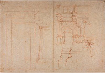 Études de monuments romains - Michelangelo Buonarroti