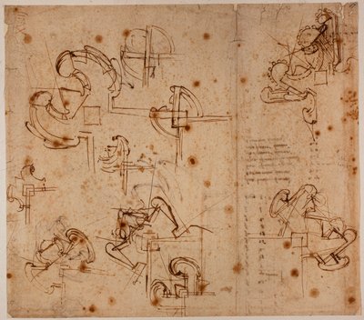 Études de fortifications pour une porte - Michelangelo Buonarroti