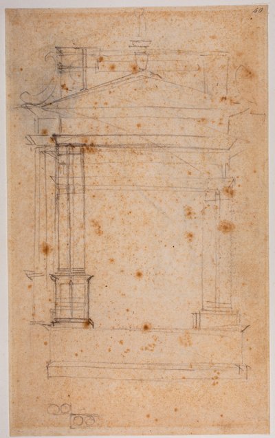 Étude pour un autel ou un tombeau mural - Michelangelo Buonarroti