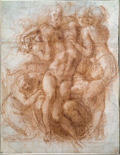 Étude pour la Pietà Déposition du Christ - Michelangelo Buonarroti