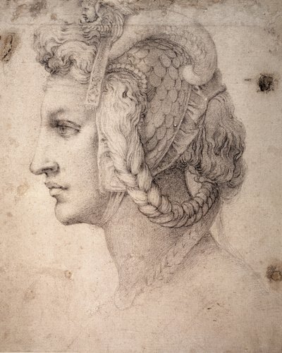 Étude de tête - Michelangelo Buonarroti