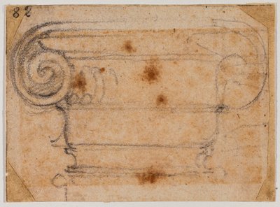 Étude de chapiteau ionique - Michelangelo Buonarroti