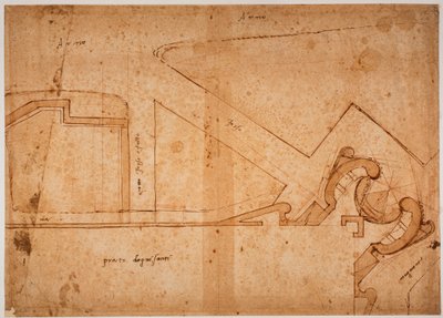 Étude de fortification de la porte du Pré de Tous les Saints - Michelangelo Buonarroti