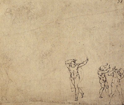 Étude de figures nues - Michelangelo Buonarroti