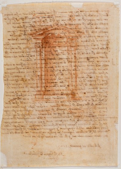 Tabernacle avec niche, lettre de Michel-Ange à Piero Gondi - Michelangelo Buonarroti