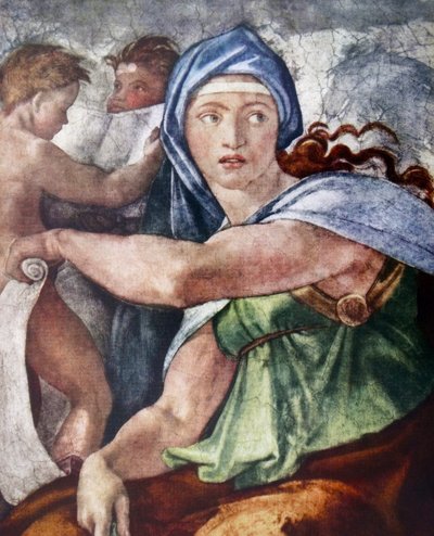 La Sibylle de Delphes (détail) - Michelangelo Buonarroti