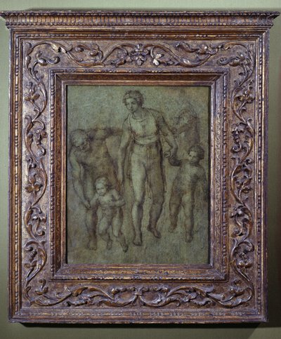 La Sainte Famille avec Saint Jean-Baptiste, vers 1540 - Michelangelo Buonarroti