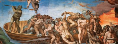 Le Jugement Dernier, fresque de la Chapelle Sixtine au Vatican, 1536-1541 - Michelangelo Buonarroti