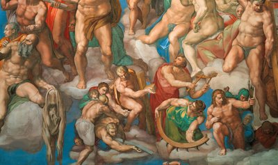 Le Jugement dernier, fresque de la chapelle Sixtine au Vatican - Michelangelo Buonarroti