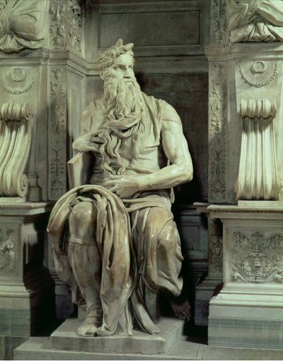 Tombeau du pape Jules II, détail de Moïse (1513-16) - Michelangelo Buonarroti