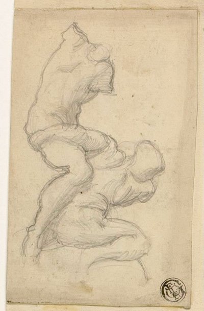 Deux figures en lutte - Michelangelo Buonarroti