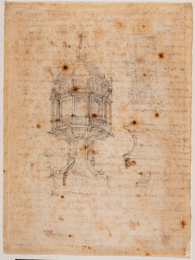 Deux études de ciborium - Michelangelo Buonarroti