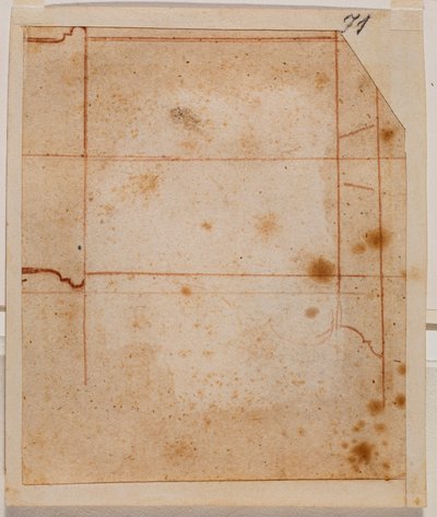 Section verticale de chapiteau - Michelangelo Buonarroti