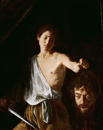 David avec la tête de Goliath, 1606 (détail) - Michelangelo Merisi Caravaggio