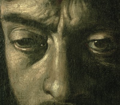 David avec la tête de Goliath, 1606 (détail) - Michelangelo Merisi Caravaggio
