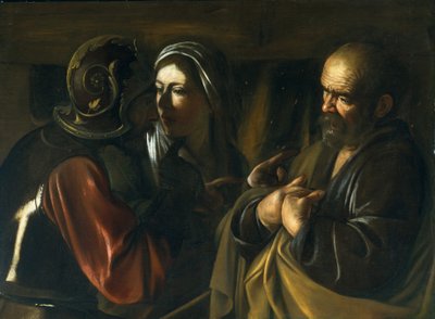 Le reniement de Saint Pierre, 1610 - Michelangelo Merisi Caravaggio