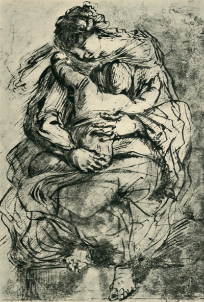 Madone et enfant, fin du 16e-début du 17e siècle - Michelangelo Merisi Caravaggio
