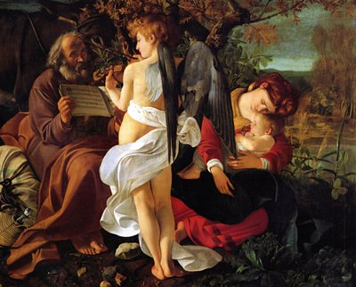 Repos pendant la fuite en Égypte, vers 1597 - Michelangelo Merisi Caravaggio
