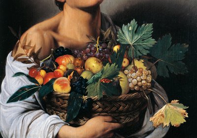 Garçon avec un panier de fruits (détail) - Michelangelo Merisi da Caravaggio