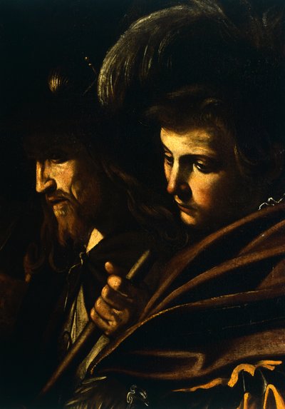 Visages de deux hommes (détail) - Michelangelo Merisi da Caravaggio